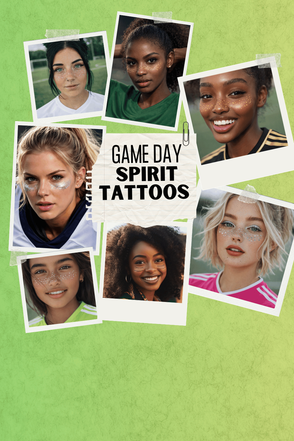 Sports Freckles Gameday Tattoos
