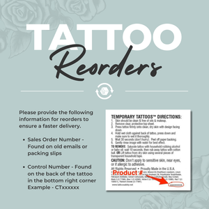 Classic Custom Tattoo (Reorder/Email Artwork)