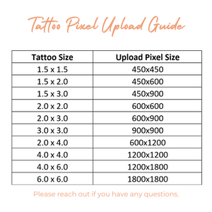 Custom Tattoo Design Instructions • Easy Design & Order Guide