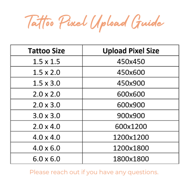 Custom Tattoo Design Instructions • Easy Design & Order Guide
