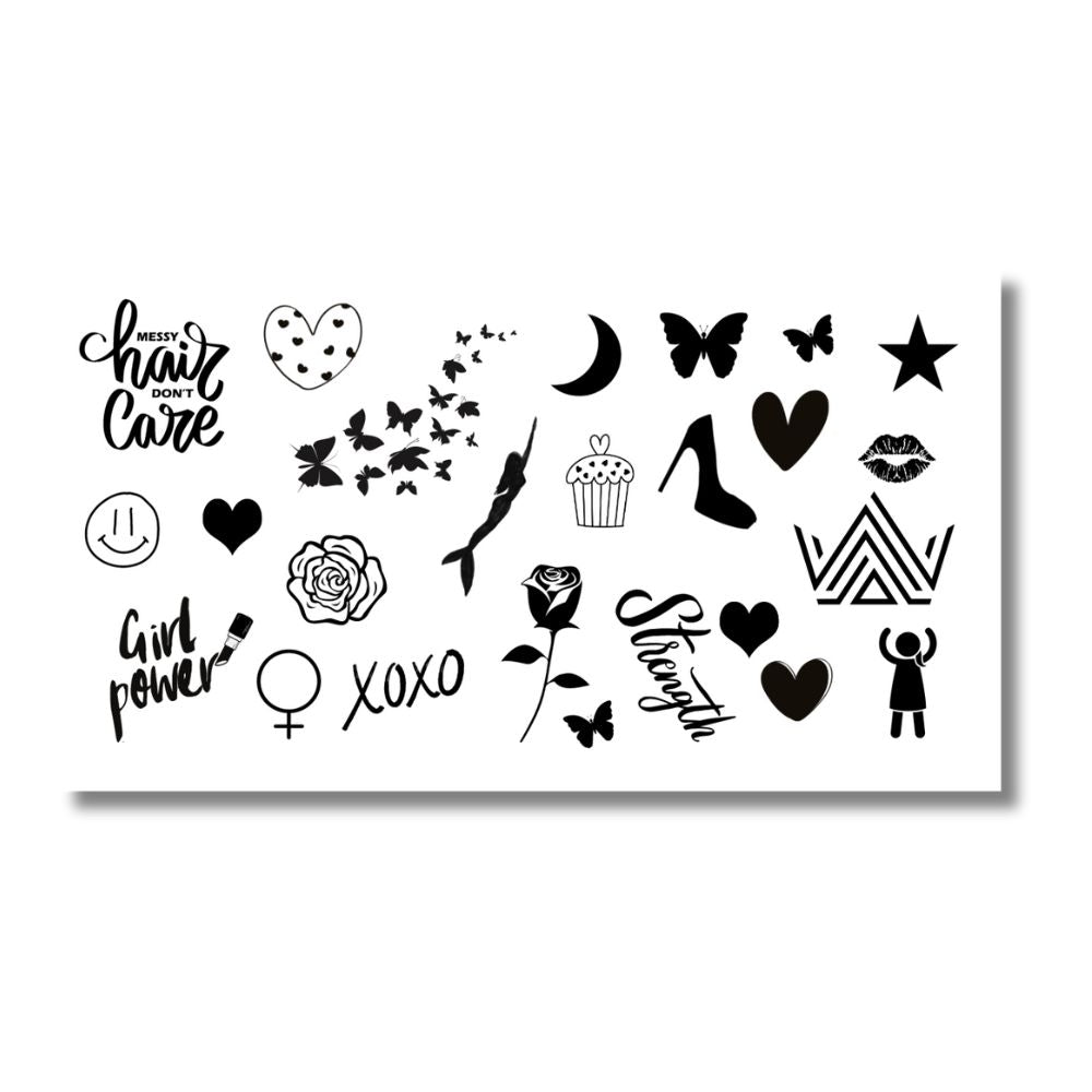 Small Tiny Tattoos for fingers butterfly heart rose mermaid