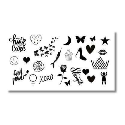 Small Tiny Tattoos for fingers butterfly heart rose mermaid