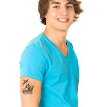Vintage Ship Temporary Tattoo 3.5 in x 2.5 in