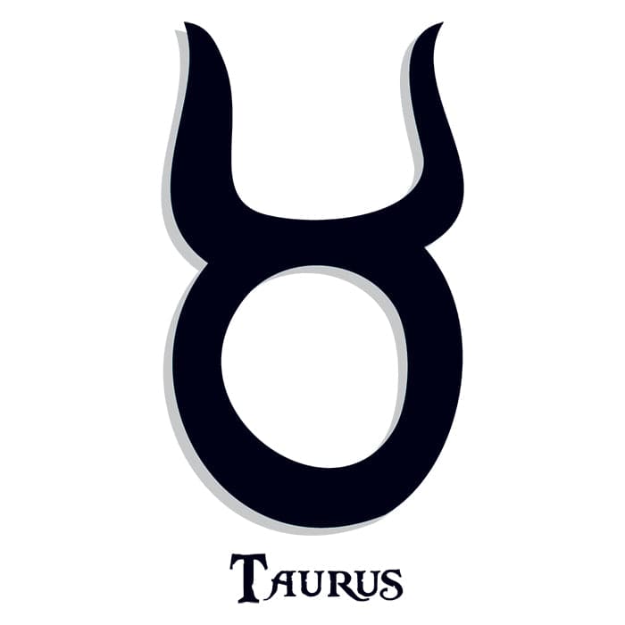 Zodiac: Taurus Temporary Tattoo 3.5 in x 2.5 in