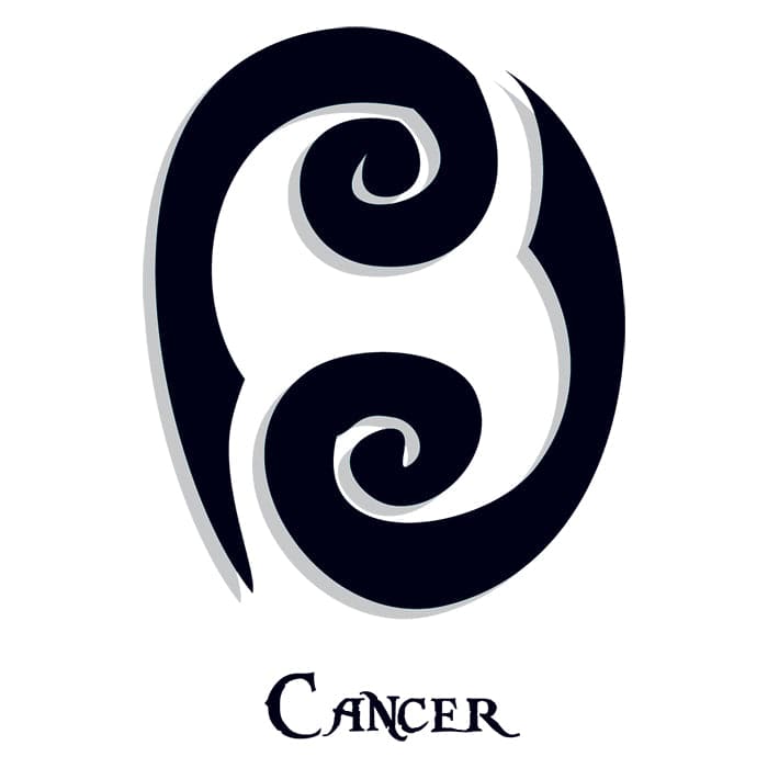 Zodiac: Cancer Temporary Tattoo 3.5 in x 2.5 in