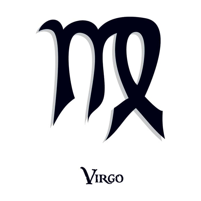 Zodiac: Virgo Temporary Tattoo 3.5 in x 2.5 in