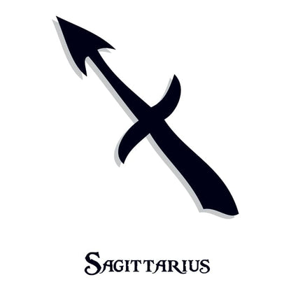 Zodiac: Sagittarius Temporary Tattoo 3.5 in x 2.5 in