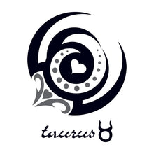 Zodiac: Taurus Design Temporary Tattoo 3.5 in x 2.5 in