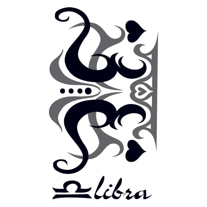 Libra zodiac symbol tattoo 60 photos - Youhoroscope.com