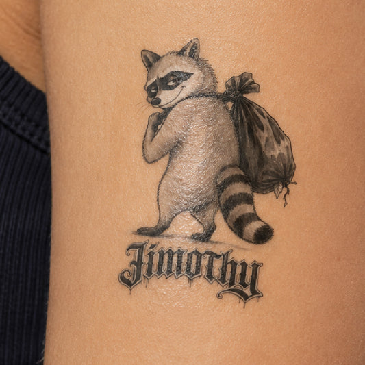 Jimothy The Midnight Hustler Temporary Tattoo
