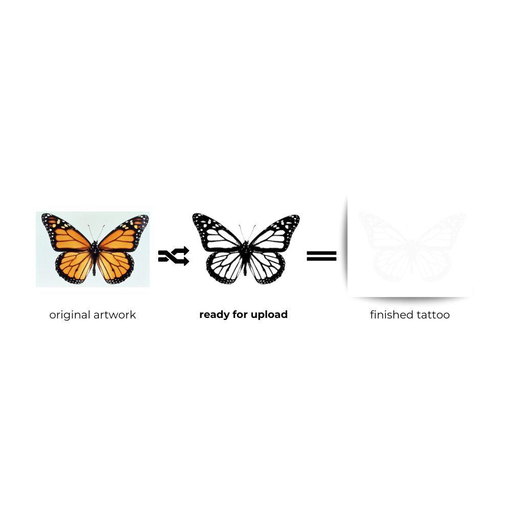 Semi-Permanent Custom Tattoo - Temporary Tattoos