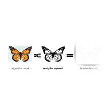 Semi-Permanent Custom Tattoo - Temporary Tattoos