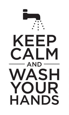 Keep Calm and Wash Your Hands Temporary Tattoo