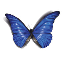 Royal Blue 3D Butterfly Temporary Tattoo