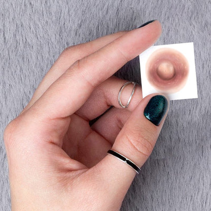 Medium Pink Realistic Nipple Temporary Tattoos