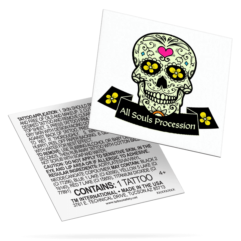 Glow-In-The-Dark Custom Tattoo | Temporary Tattoos