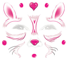 Pink Bunny Face Kids Costume Tattoo