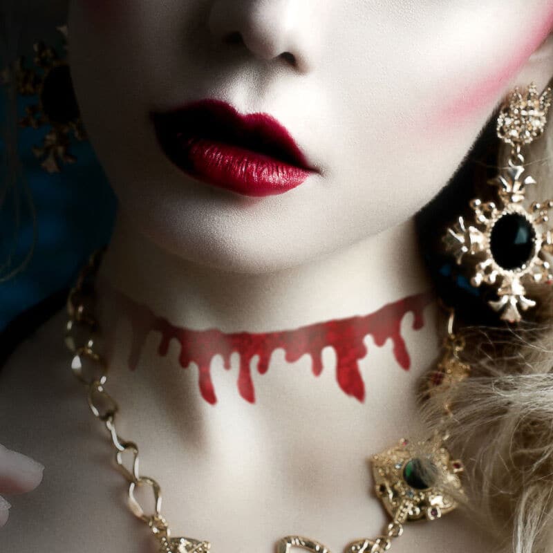 Bloody Choker Costume Tattoo