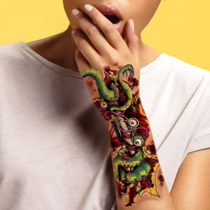 Creature Tentacles Arm Wound Costume Tattoo