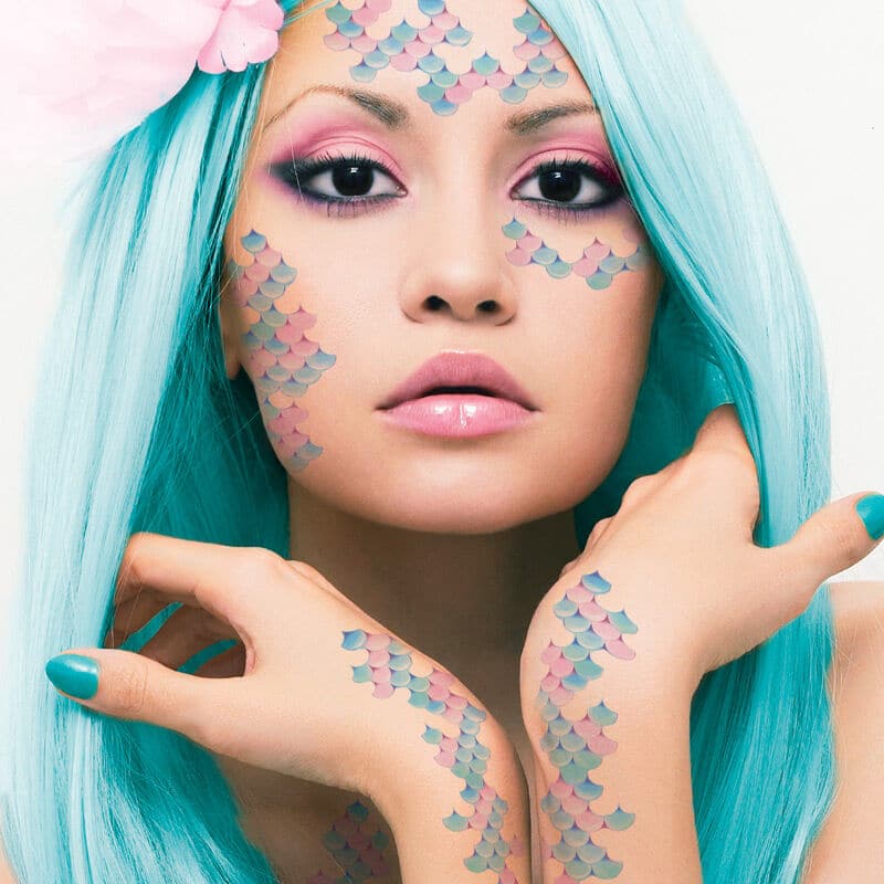 Mermaid Scales Costume Tattoo