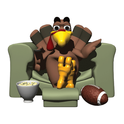 football turkey temporary tattoo