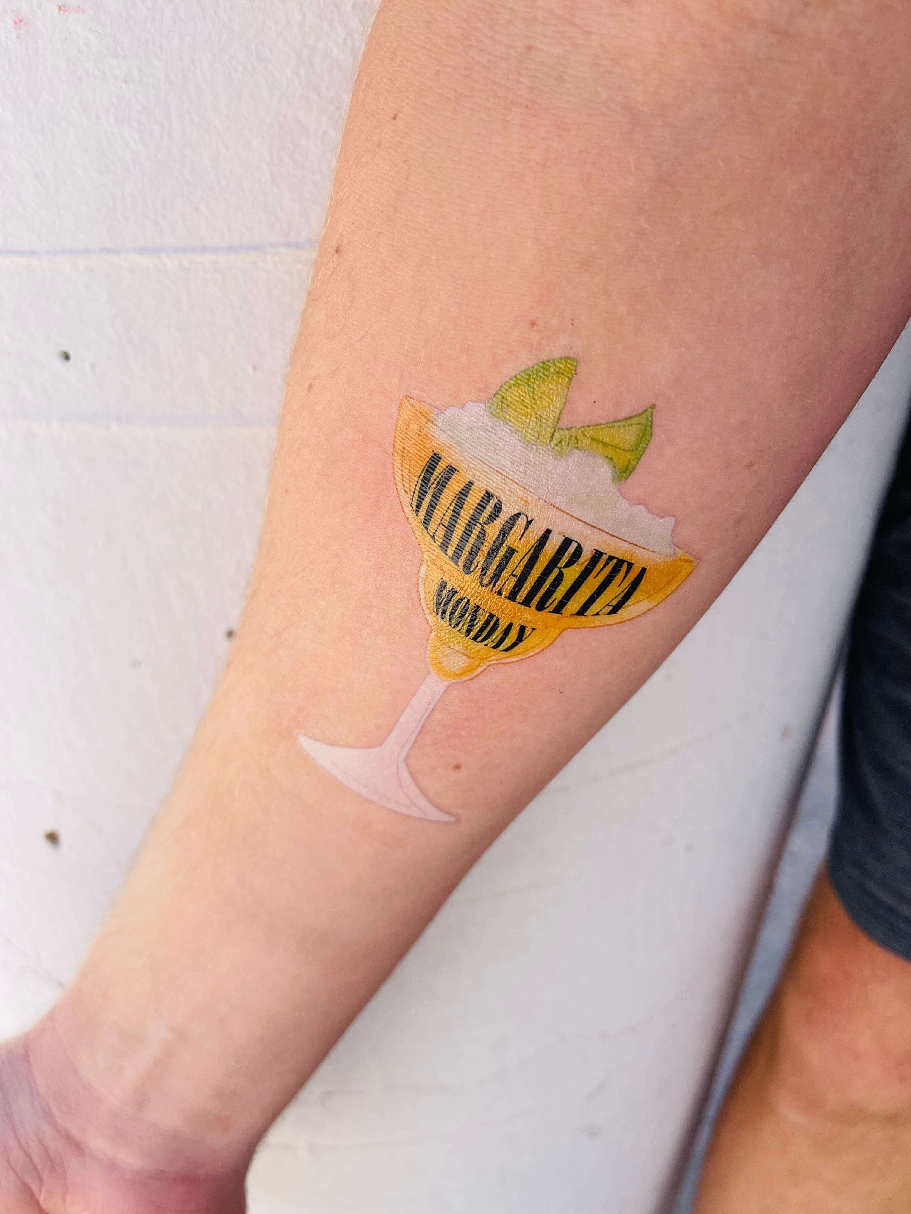 Margarita Monday Temporary Tattoo