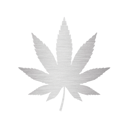 Metallic Marijuana Leaf Temporary Tattoo