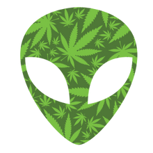 Pot Alien Temporary Tattoo