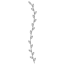 Swirling Leaves Temporary Tattoo