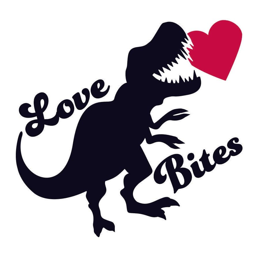 Anti-Valentine's Day Love Bites Dino