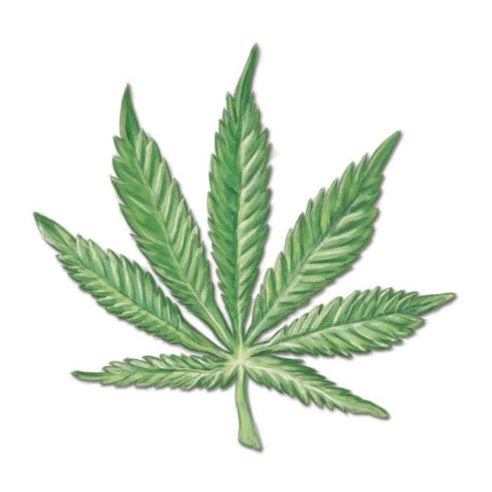 Marijuana Leaf Temporary Tattoo