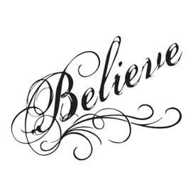 Believe Temporary Tattoo