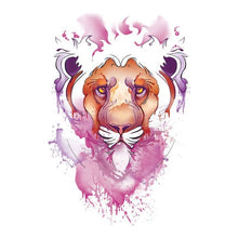 Watercolor Lion Temporary Tattoo