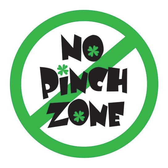 No Pinch Zone Temporary Tattoo