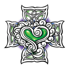 Irish Cross Temporary Tattoo