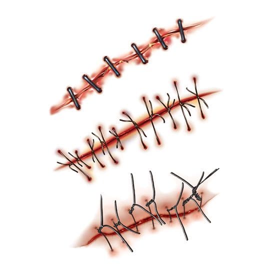 Snitches Get Stitches Temporary Tattoo