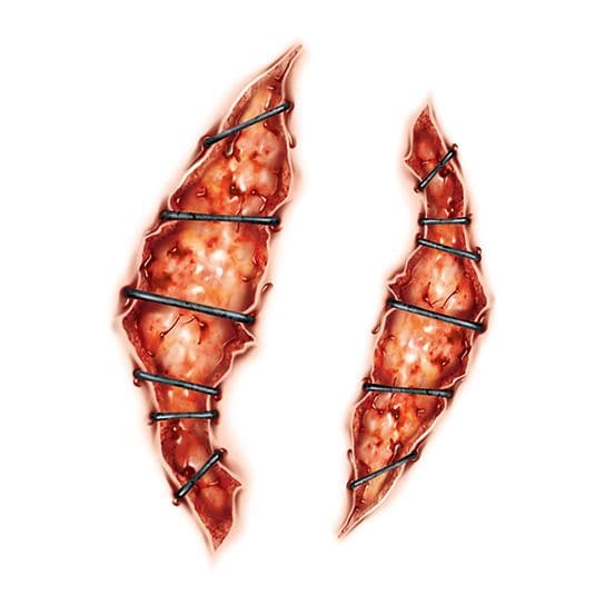Skin Staples Temporary Tattoo