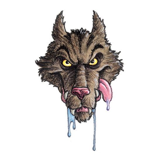 Werewolf Temporary Tattoo