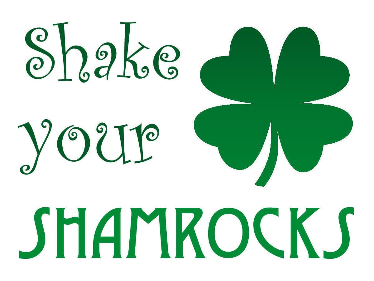 Shake Your Shamrock Temporary Tattoo