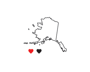 Alaska State Pride Temporary Tattoo