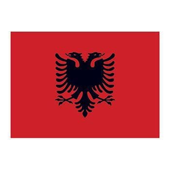 Albania Flag Temporary Tattoo