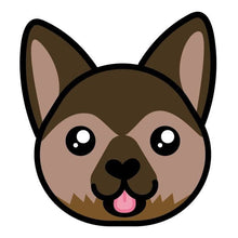 Shepherd Face Temporary Tattoo