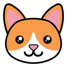Tabby Cat Face Temporary Tattoo
