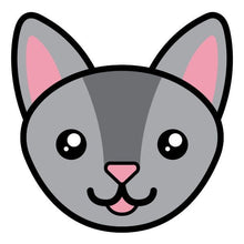 Chartreux Cat Face Temporary Tattoo