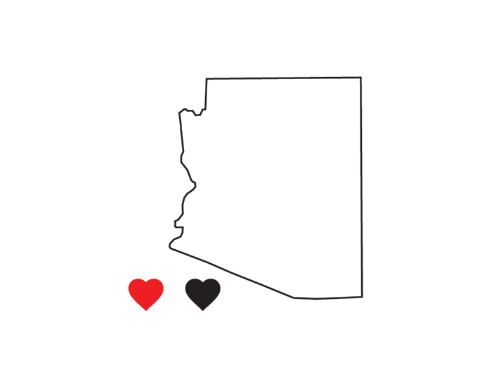 Arizona State Pride Temporary Tattoo