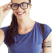 baby got books temporary tattoo