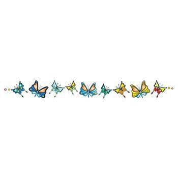 Band of Butterflies Temporary Tattoo