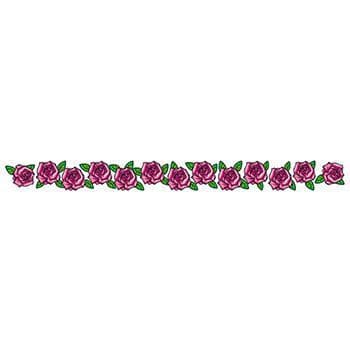 Band of Pink Roses Temporary Tattoo
