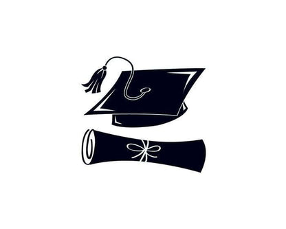 Black Graduation Day Temporary Tattoos