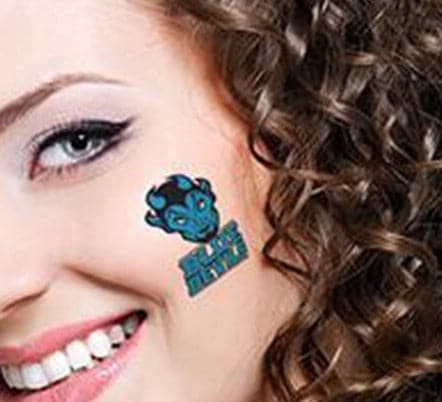 Blue Devils Temporary Tattoo